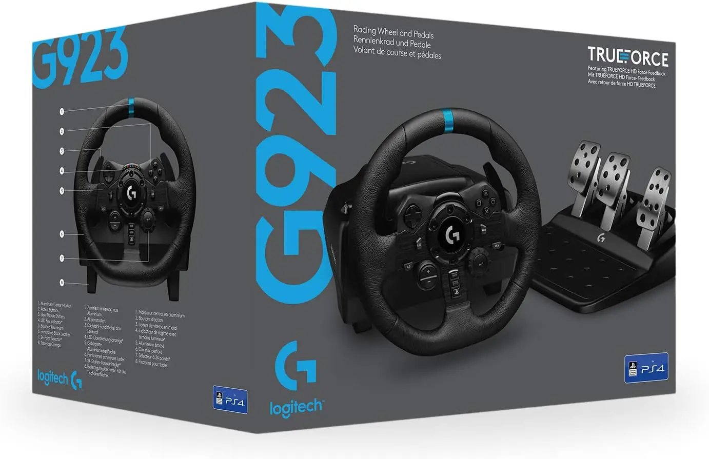 Logitech G923 Racing Wheel & Pedals Box